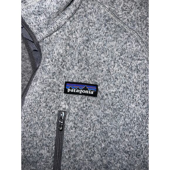 Men's Patagonia 1/4 Zip Gray Jacket Winter Outerwear Men L Large - Picture 3 of 9